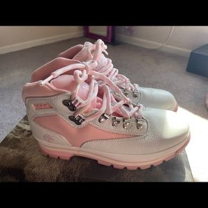 Timberland Women’s Euro Hiker Pink Boots 85348